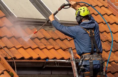 Démoussage et hydrofuge de toiture à Béguey